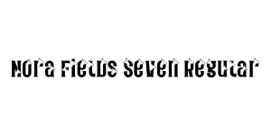 Nora Fields Seven Regular Font
