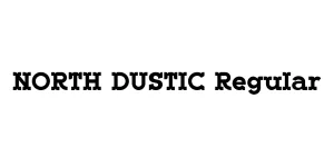 NORTH DUSTIC Regular Font