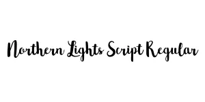 Northern Lights Script Regular Font