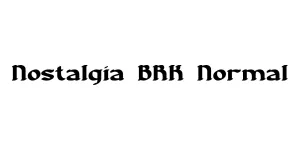 Nostalgia BRK Normal Font