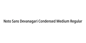 Noto Sans Devanagari Condensed Medium Regular Font