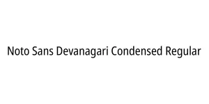 Noto Sans Devanagari Condensed Regular Font