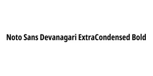 Noto Sans Devanagari ExtraCondensed Bold Font