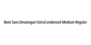 Noto Sans Devanagari ExtraCondensed Medium Regular Font