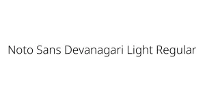 Noto Sans Devanagari Light Regular Font