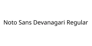 Noto Sans Devanagari Regular Font
