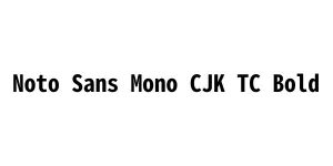 Noto Sans Mono CJK TC Bold Font