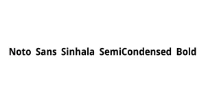 Noto Sans Sinhala SemiCondensed Bold Font