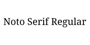Noto Serif Regular Font