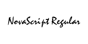 NovaScript Regular Font