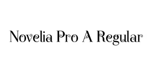 Novelia Pro A Regular Font