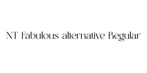 NT Fabulous alternative Regular Font