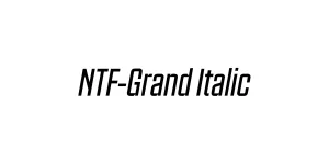 NTF-Grand Italic Font