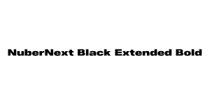 NuberNext Black Extended Bold Font