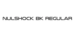 Nulshock Bk Regular Font