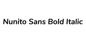 Nunito Sans Bold Italic Font