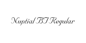 Nuptial BT Regular Font