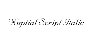 Nuptial Script Italic Font