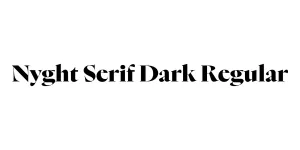 Nyght Serif Dark Regular Font