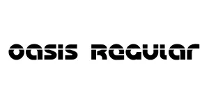 Oasis Regular Font