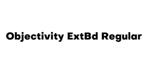 Objectivity ExtBd Regular Font