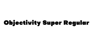 Objectivity Super Regular Font