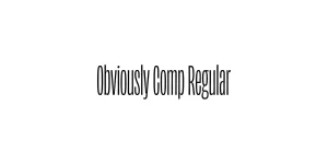 Obviously Comp Regular Font