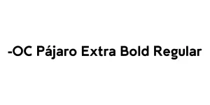 -OC Pájaro Extra Bold Regular Font