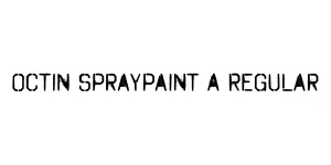 Octin Spraypaint A Regular Font