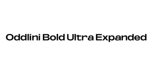 Oddlini Bold Ultra Expanded Font