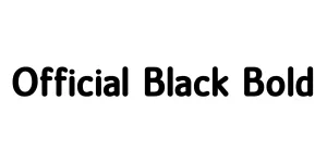 Official Black Bold Font