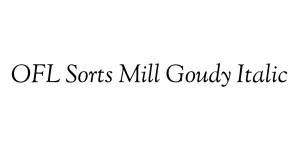 OFL Sorts Mill Goudy Italic Font