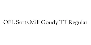 OFL Sorts Mill Goudy TT Regular Font