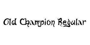 Old Champion Regular Font