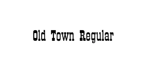 Old Town Regular Font