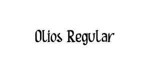 Olios Regular Font