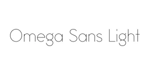 Omega Sans Light Font