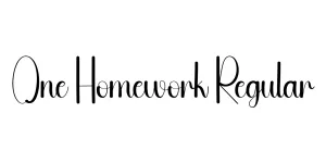One Homework Regular Font