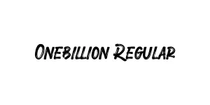 Onebillion Regular Font