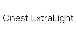 Onest ExtraLight Font