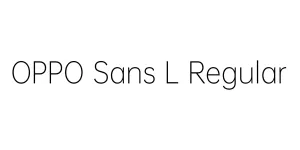 OPPO Sans L Regular Font