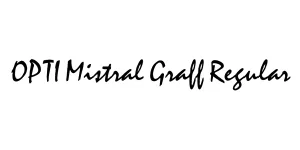 OPTI Mistral Graff Regular Font