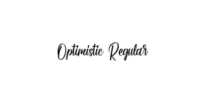 Optimistic Regular Font
