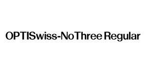 OPTISwiss-NoThree Regular Font