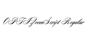 OPTIZoomScript Regular Font