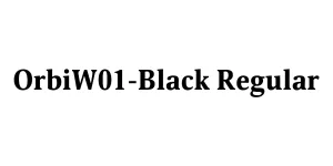 OrbiW01-Black Regular Font