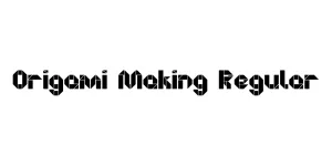 Origami Making Regular Font