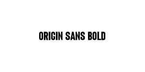 Origin Sans Bold Font