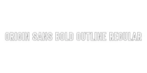 Origin Sans Bold Outline Regular Font