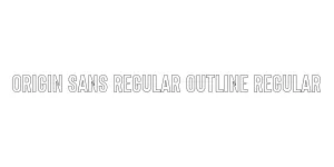 Origin Sans Regular Outline Regular Font